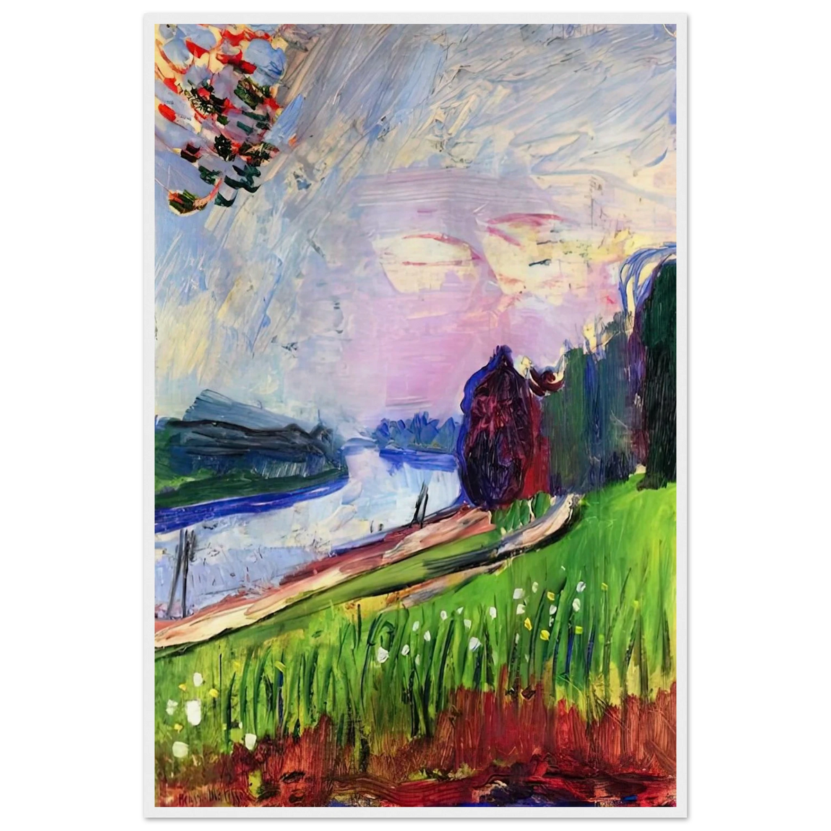 COPSE OF THE BANKS OF THE GARONNE 1900 Framed Poster | Henri Matisse Framed Prints Wall Art | Henri Matisse Print