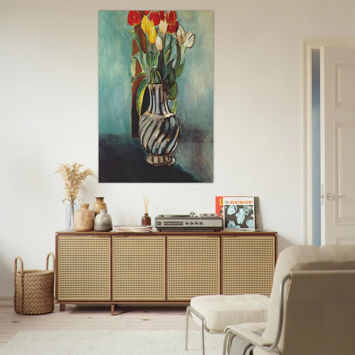 ME MYSELF STENDHAL VASE OF TULIPS 1914 Poster | Henri Matisse Poster | Henri Matisse Print