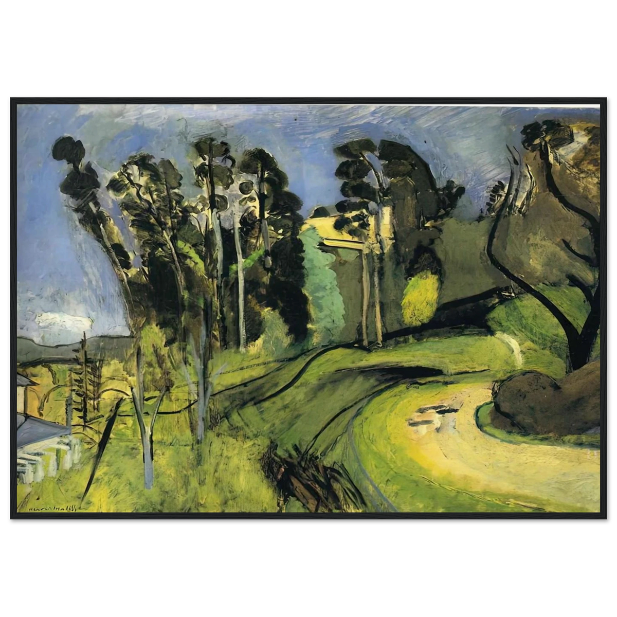 MONTALBAN LANDSCAPE 1918 Framed Poster | Henri Matisse Framed Prints Wall Art | Henri Matisse Print