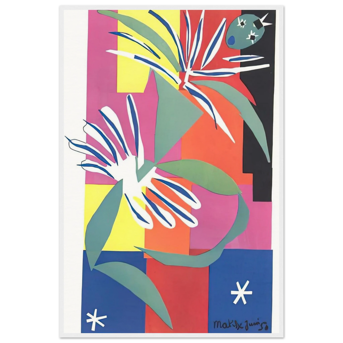 CREOLE DANCER Framed Poster | Henri Matisse Framed Prints Wall Art | Henri Matisse Print