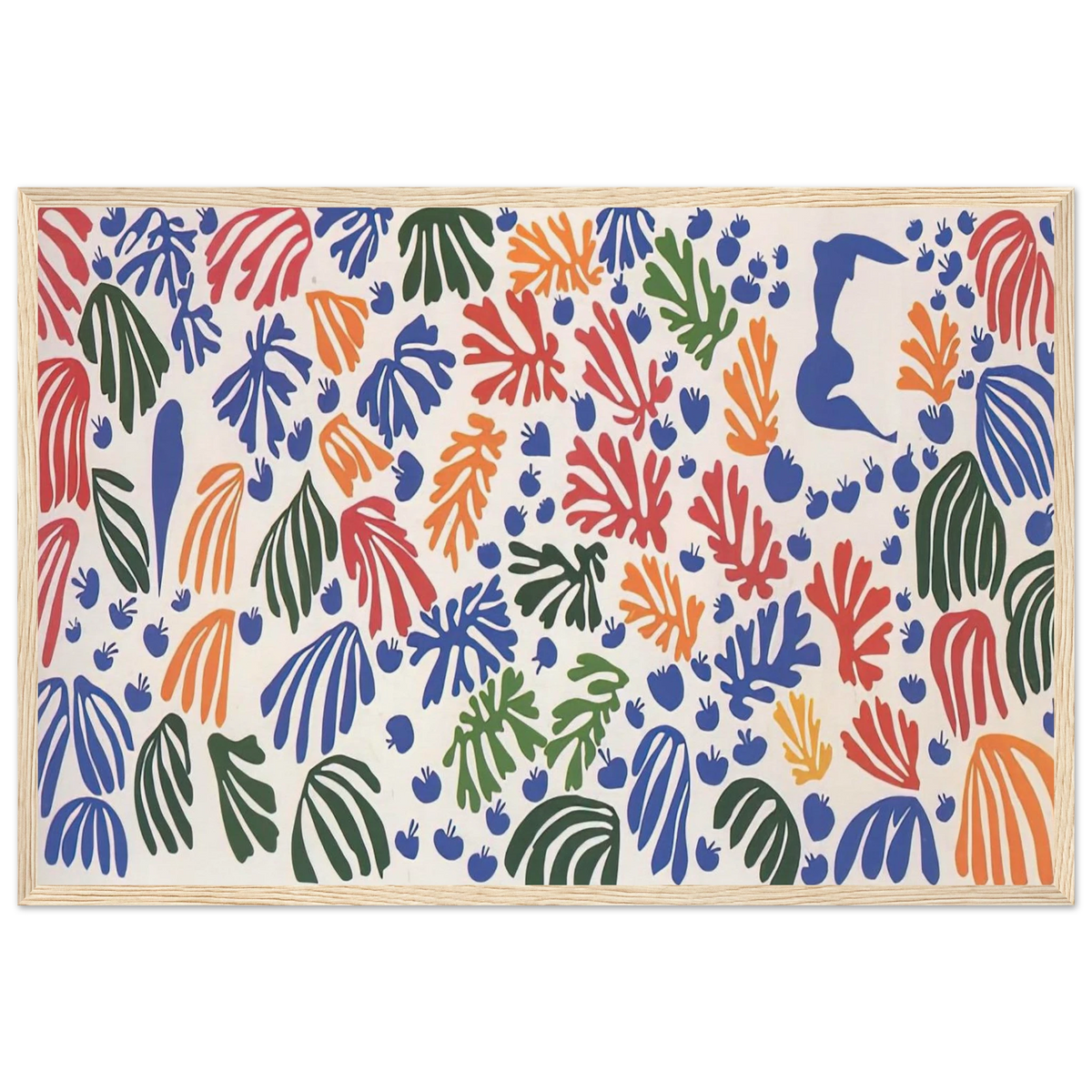 LA PERRUCHE ET LA SIRENE 1952 Framed Poster | Henri Matisse Framed Prints Wall Art | Henri Matisse Print