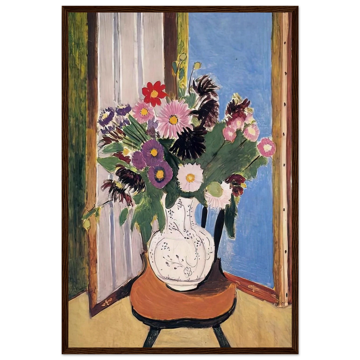 DAISIES 1919 Framed Poster | Henri Matisse Framed Prints Wall Art | Henri Matisse Print
