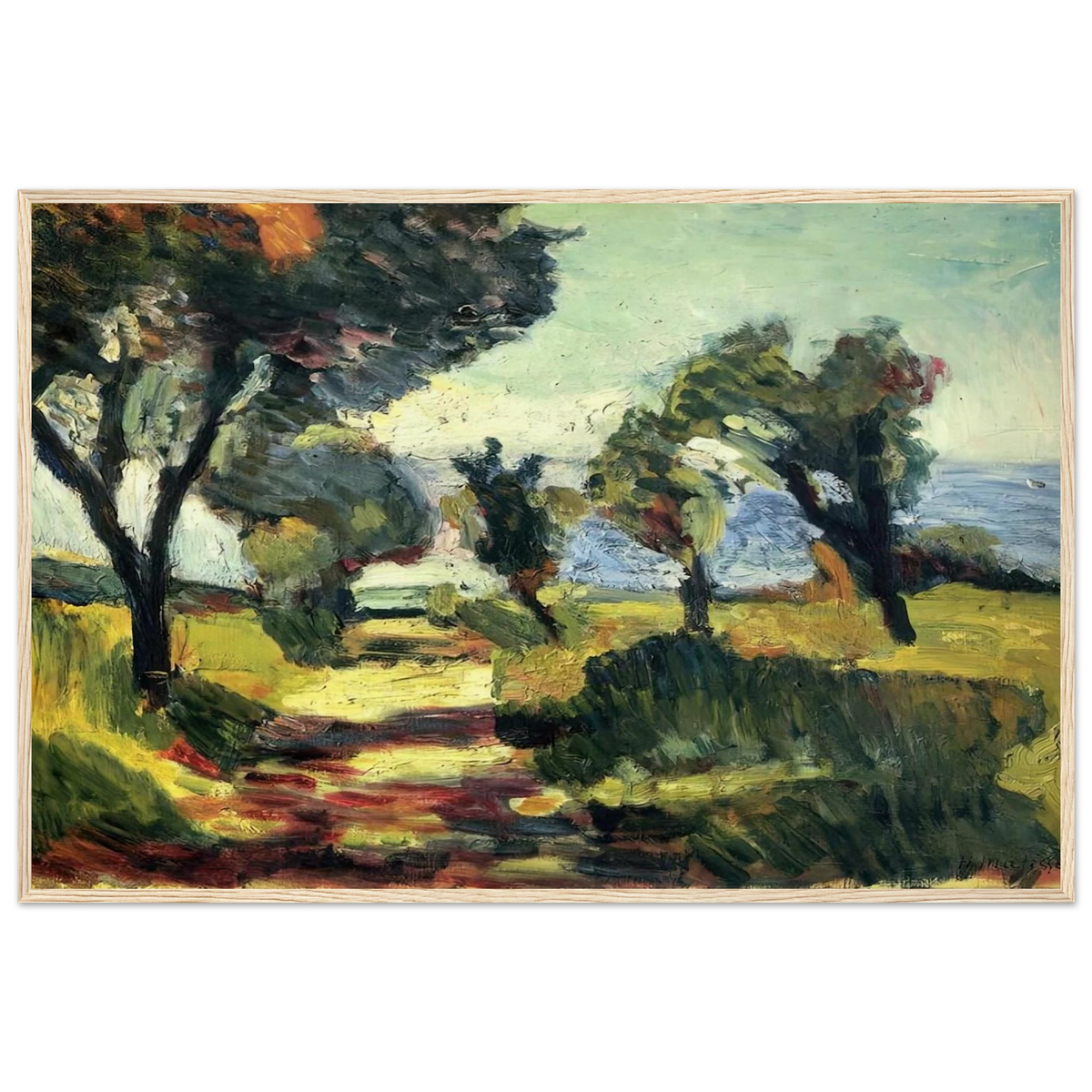 OLIVE TREES 1898 Framed Poster | Henri Matisse Framed Prints Wall Art | Henri Matisse Print