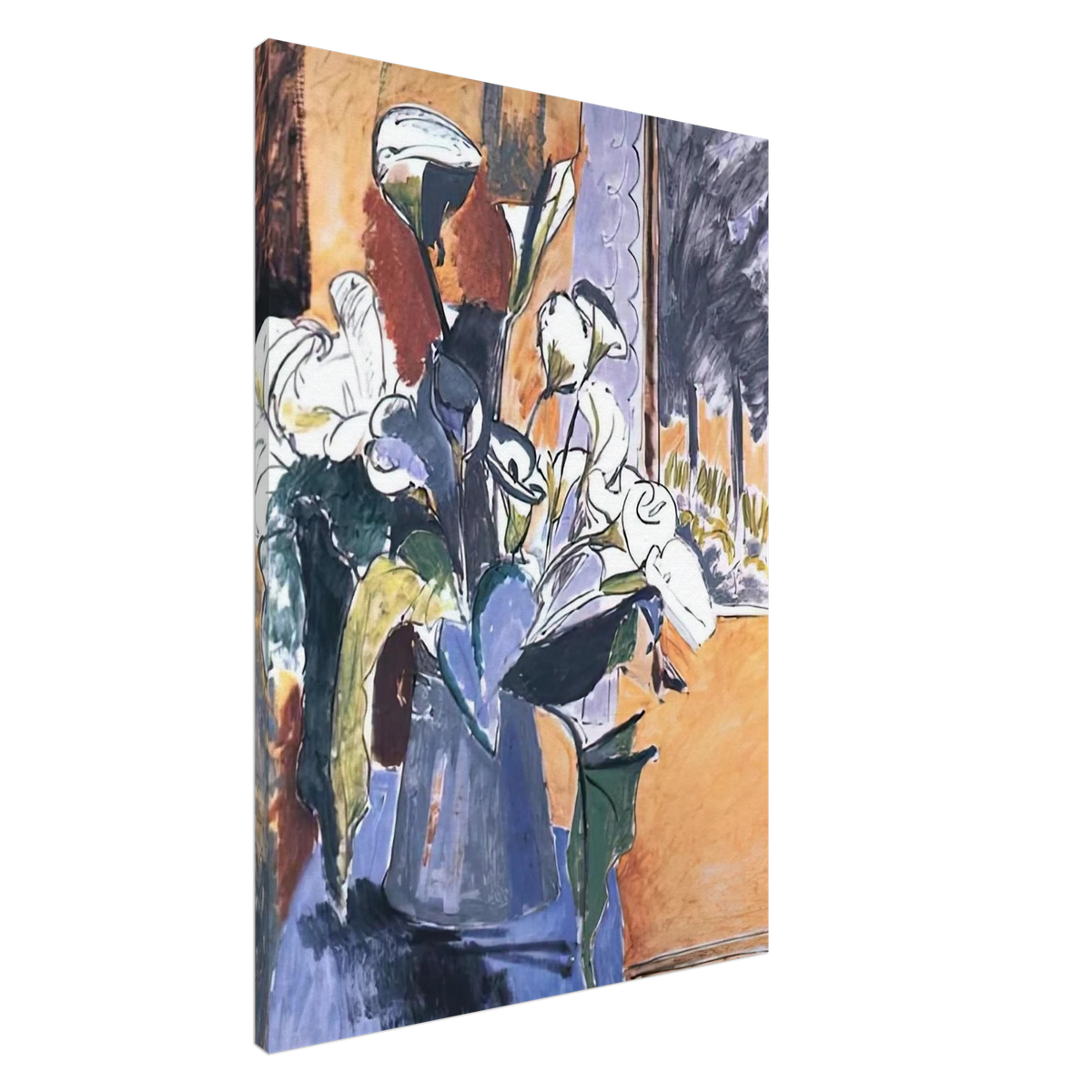FLOWERS ON THE WINDOWSILL 1913 Canvas | Henri Matisse Canvas | Henri Matisse Print