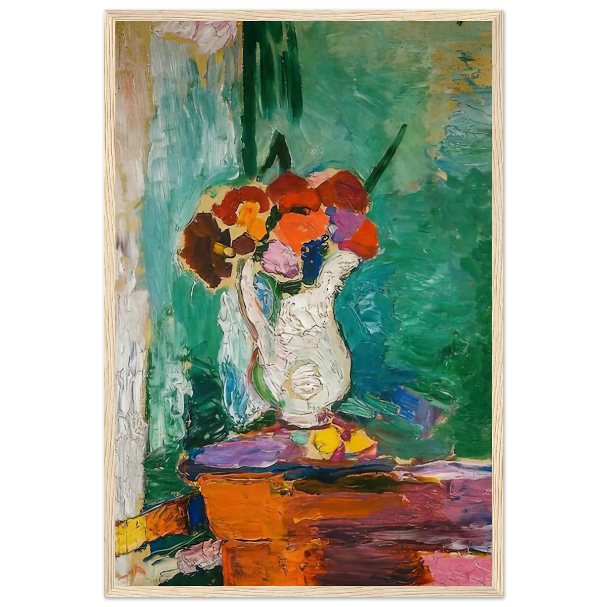 FLOWERS 1907 Framed Poster | Henri Matisse Framed Prints Wall Art | Henri Matisse Print