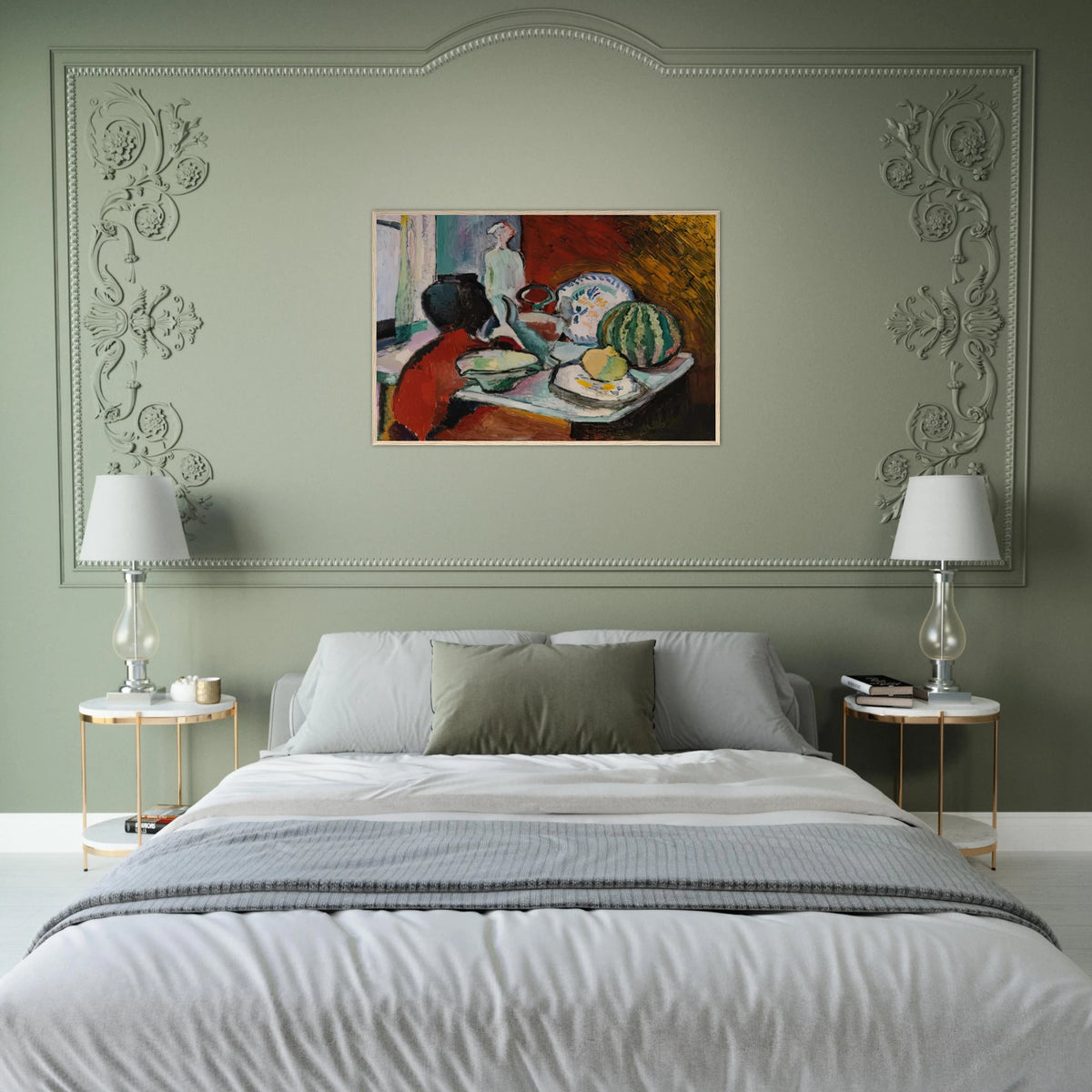 DISHES AND MELON 1907 Framed Poster | Henri Matisse Framed Prints Wall Art | Henri Matisse Print