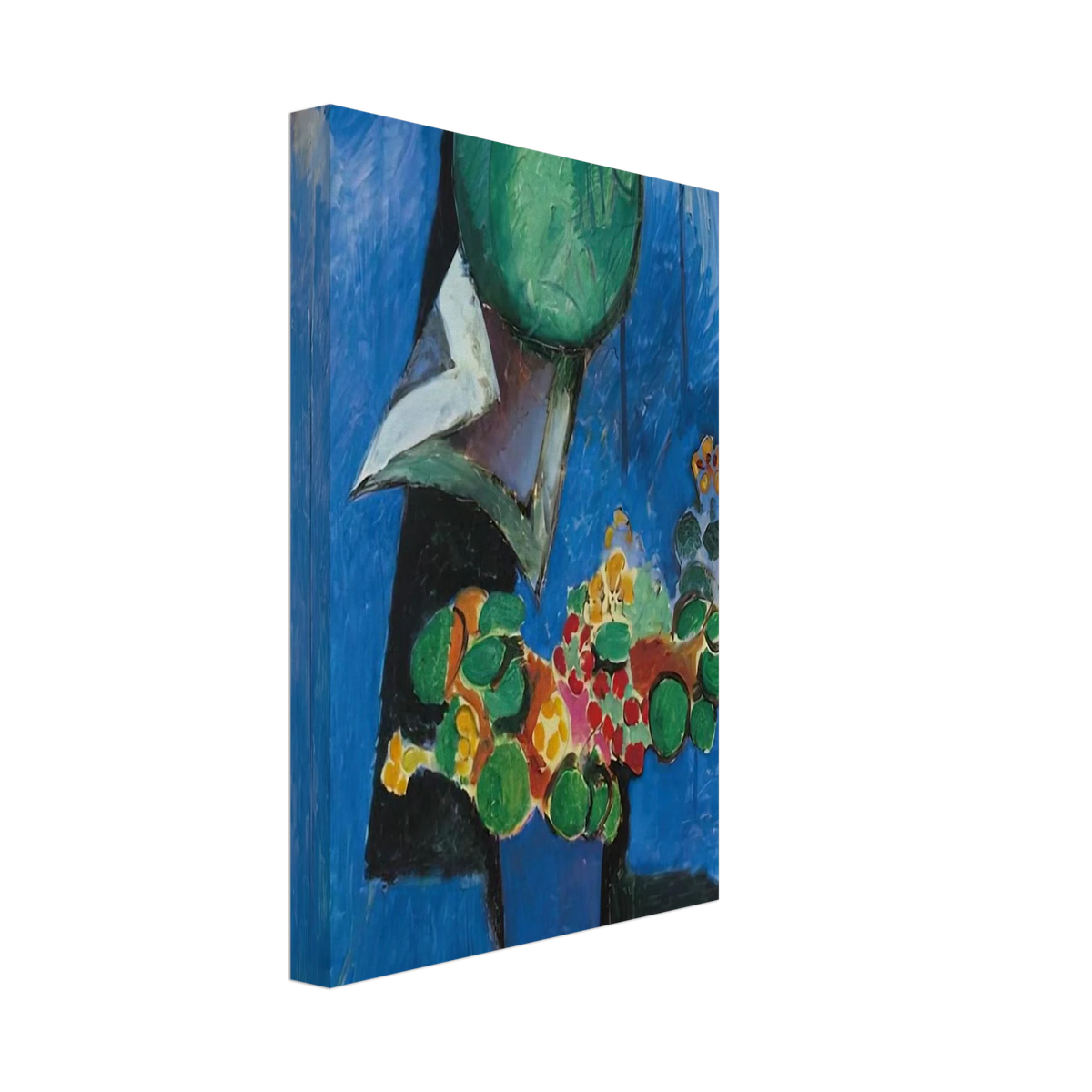 FLOWERS AND CERAMIC PLATE 1913 Canvas | Henri Matisse Canvas | Henri Matisse Print