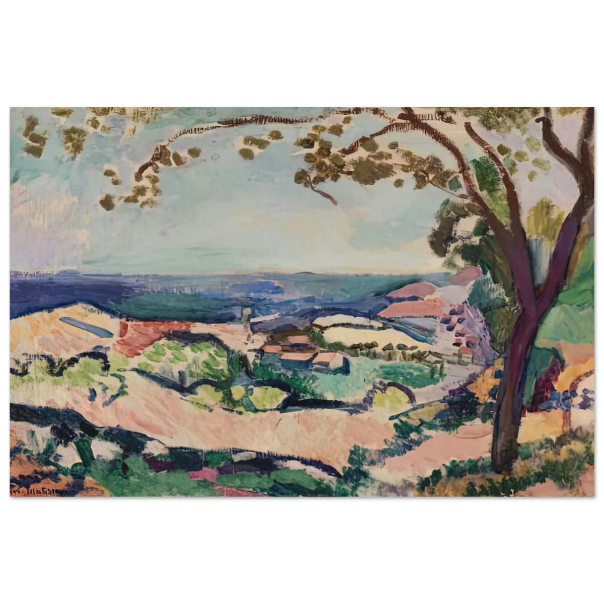 COLLIOURE LANDSCAPE 1906 Poster | Henri Matisse Poster | Henri Matisse Print