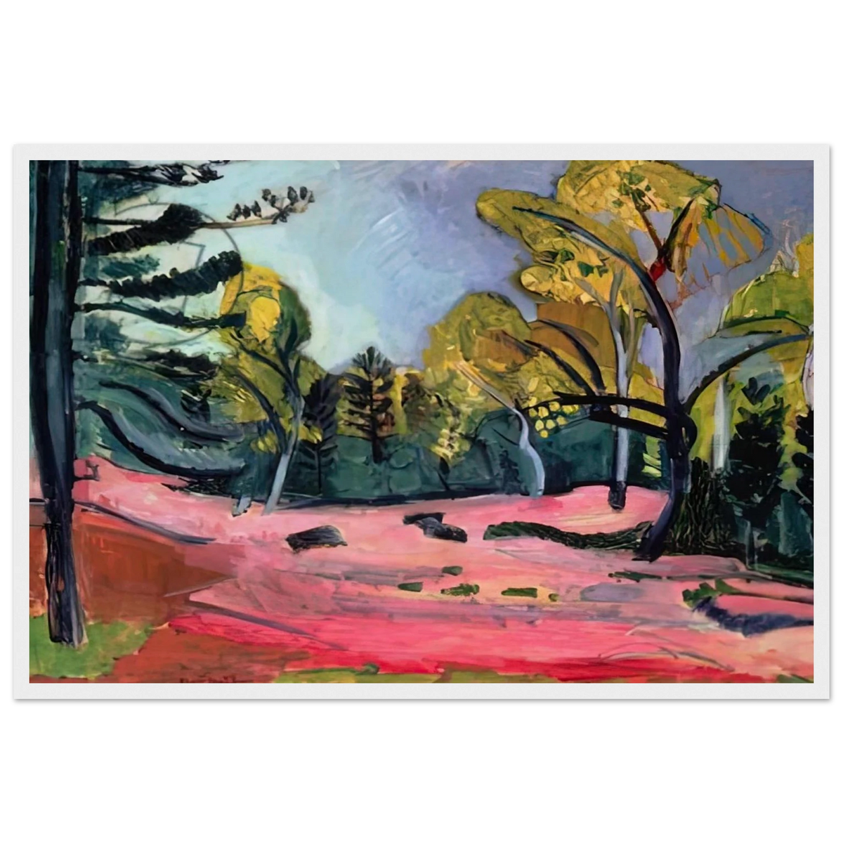 LANDSCAPE 1909 Framed Poster | Henri Matisse Framed Prints Wall Art | Henri Matisse Print