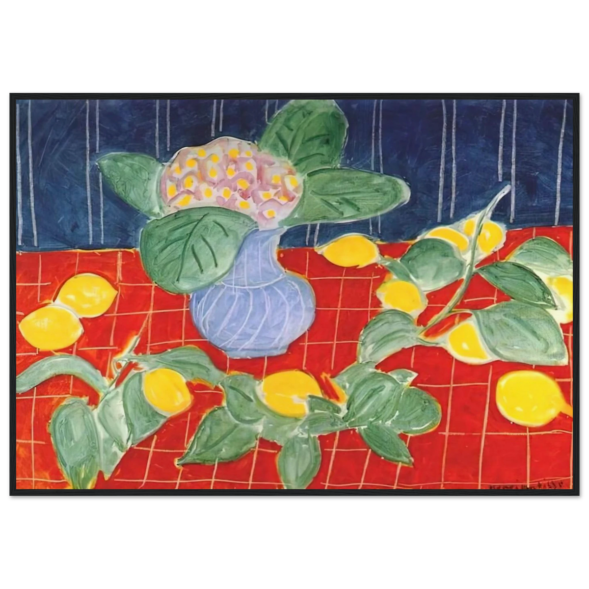 LEMONS AND SAXIFRAGES 1943 Framed Poster | Henri Matisse Framed Prints Wall Art | Henri Matisse Print