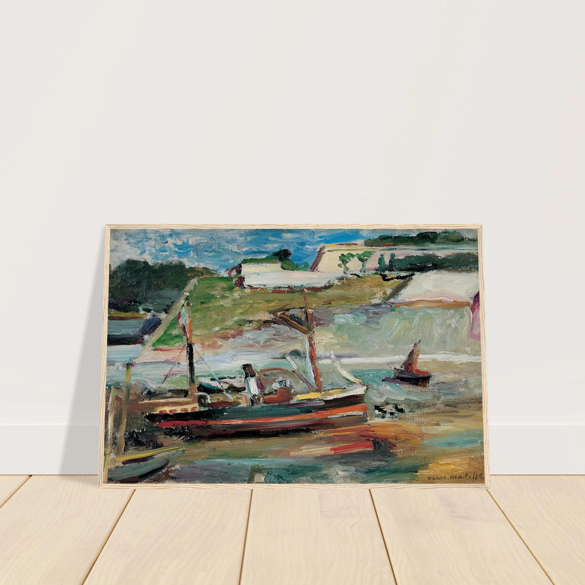 BELLE ILE LE PORT DE PALAIS 1896 Framed Poster | Henri Matisse Framed Prints Wall Art | Henri Matisse Print
