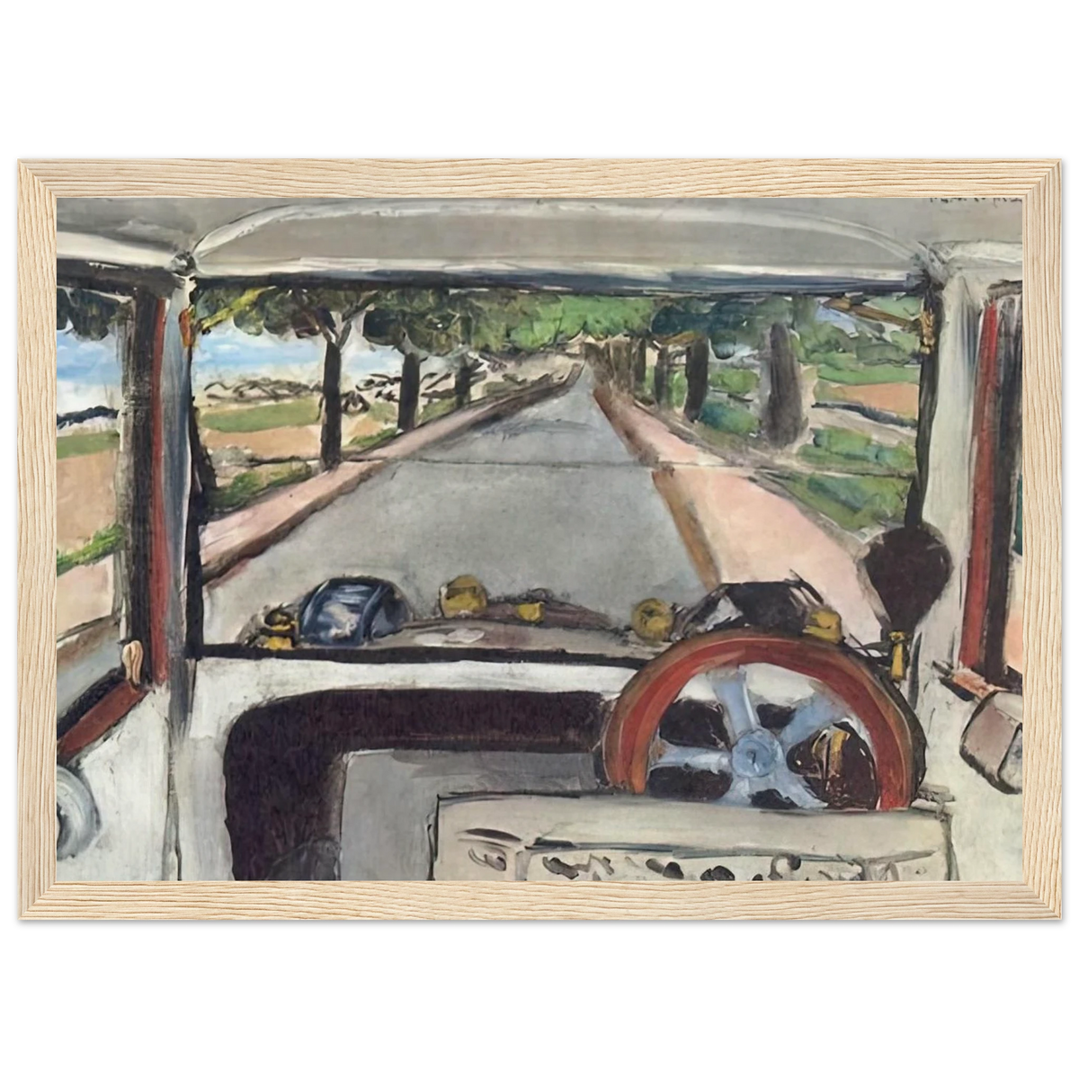 THE WINDSHIELD 1917 0 Framed Poster | Henri Matisse Framed Prints Wall Art | Henri Matisse Print