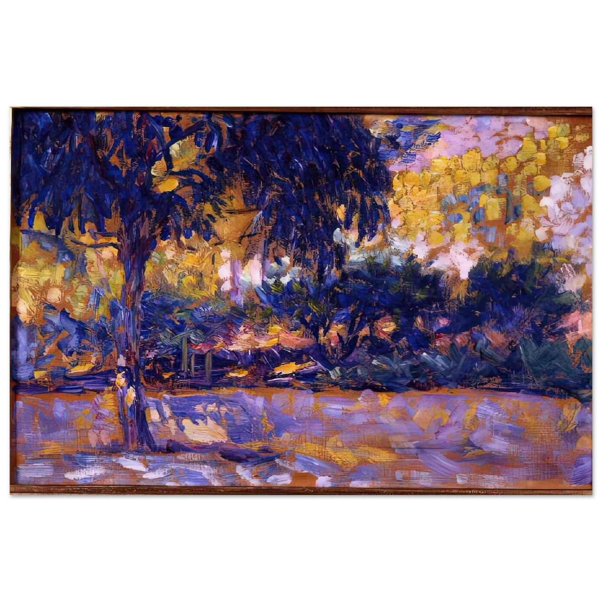 LANDSCAPE WITH EUCALYPTUS TREES AND RIVER TREES IN FRONT OF A RIVER 1908 Poster | Henri Matisse Poster | Henri Matisse Print