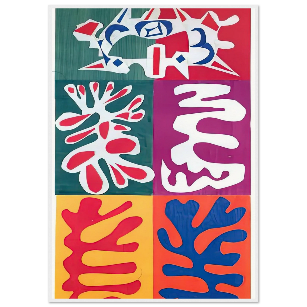 PANEL WITH MASK 1947 Framed Poster | Henri Matisse Framed Prints Wall Art | Henri Matisse Print