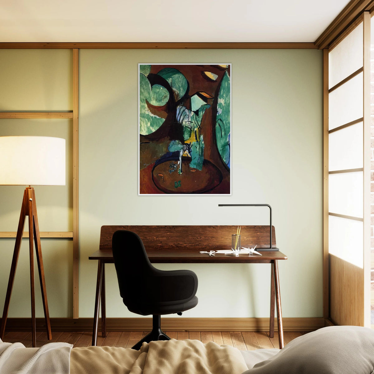 GARDEN AT ISSY Framed Poster | Henri Matisse Framed Prints Wall Art | Henri Matisse Print