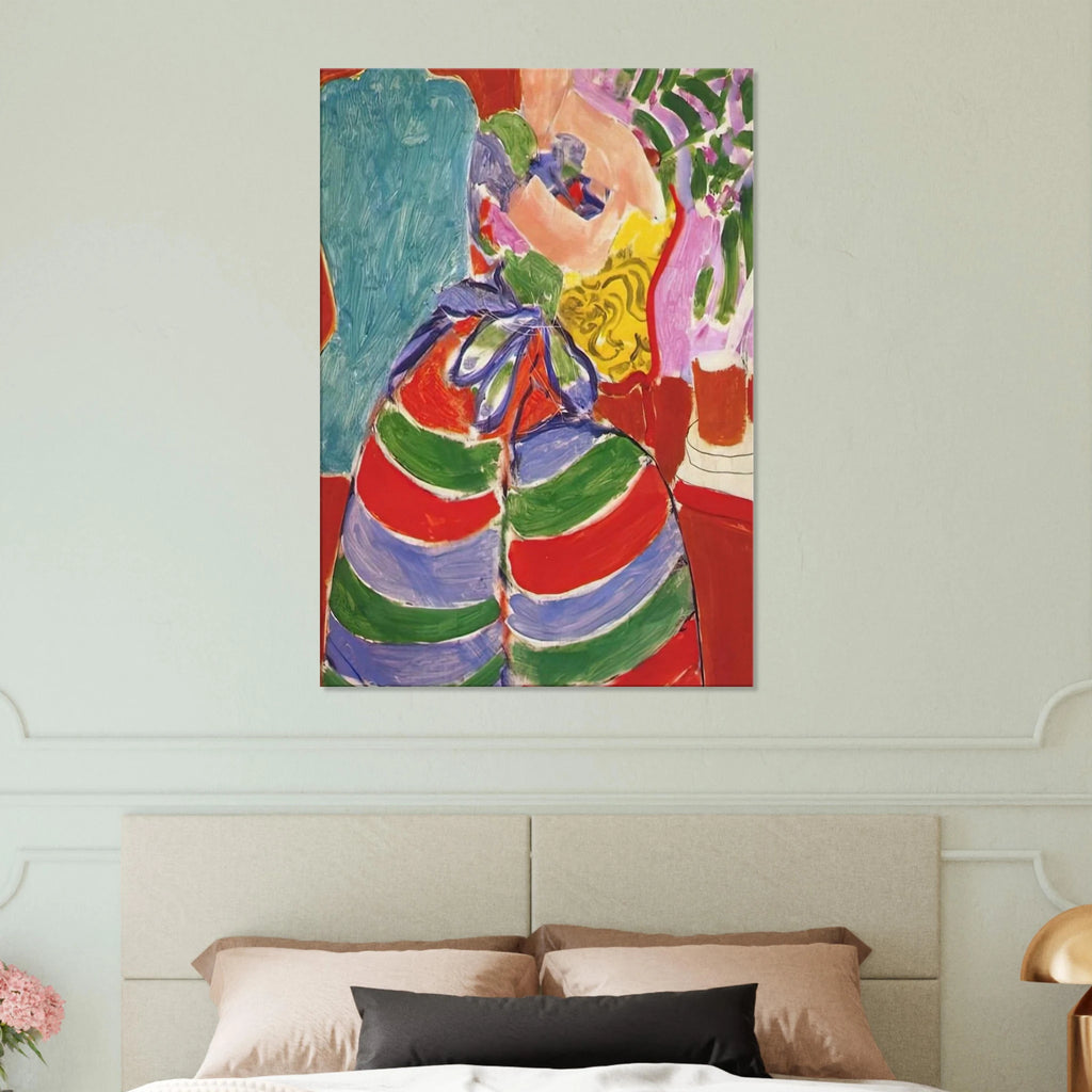 THE STRIPED DRESS 1938 Canvas | Henri Matisse Canvas | Henri Matisse Print