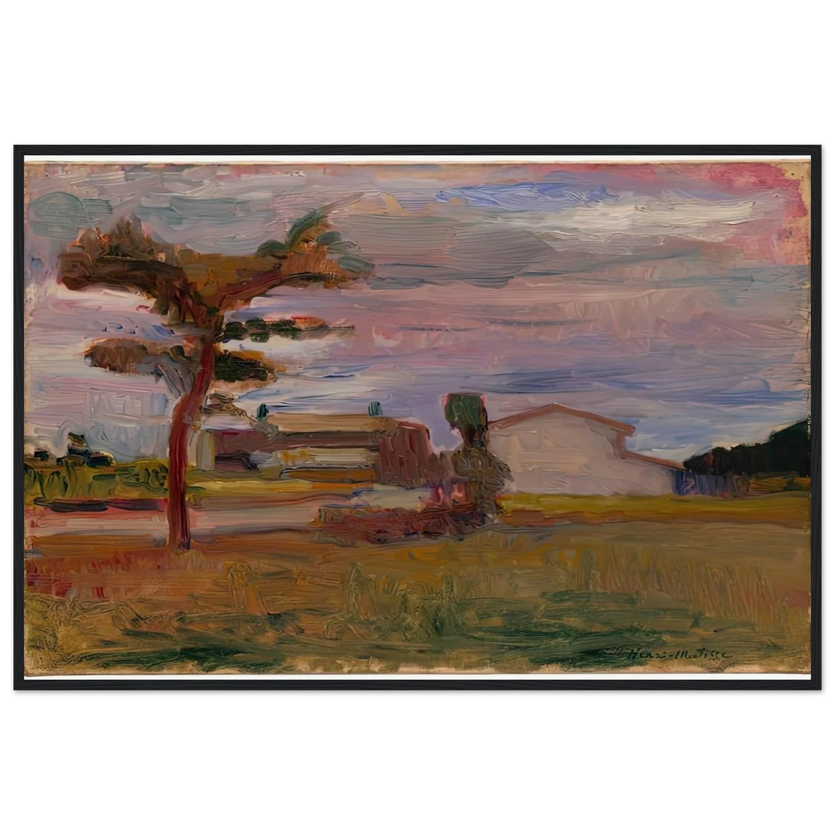 CORSICAN LANDSCAPE 1898 Framed Poster | Henri Matisse Framed Prints Wall Art | Henri Matisse Print