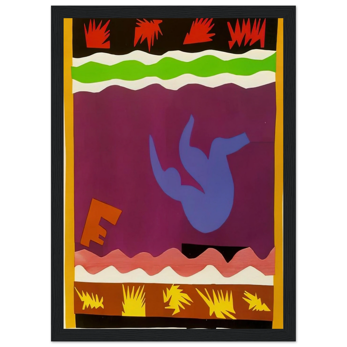 THE TOBOGGAN 1943 Framed Poster | Henri Matisse Framed Prints Wall Art | Henri Matisse Print