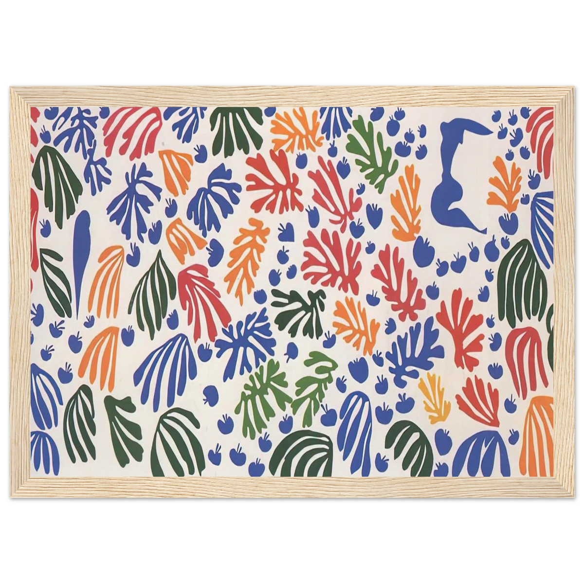 LA PERRUCHE ET LA SIRENE 1952 Framed Poster | Henri Matisse Framed Prints Wall Art | Henri Matisse Print