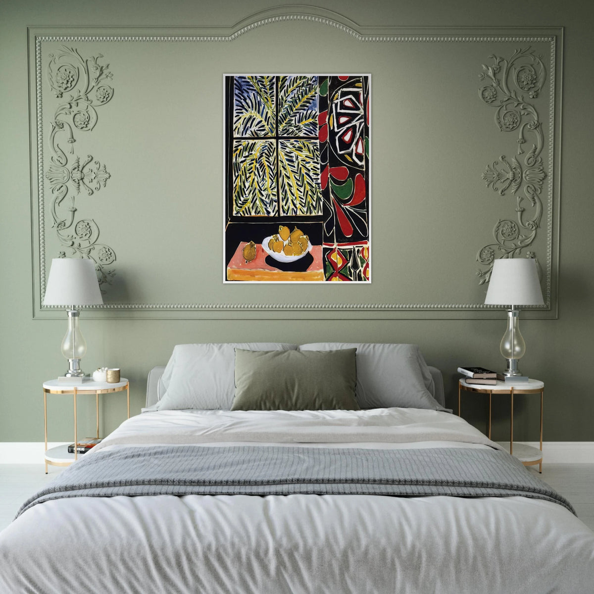 INTERIOR WITH EGYPTIAN CURTAIN 1948 Framed Poster | Henri Matisse Framed Prints Wall Art | Henri Matisse Print