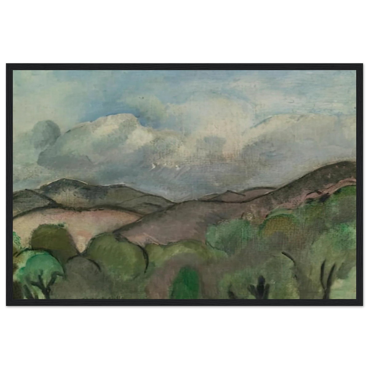 LE MONT CHAUVE A NICE 1918 Framed Poster | Henri Matisse Framed Prints Wall Art | Henri Matisse Print