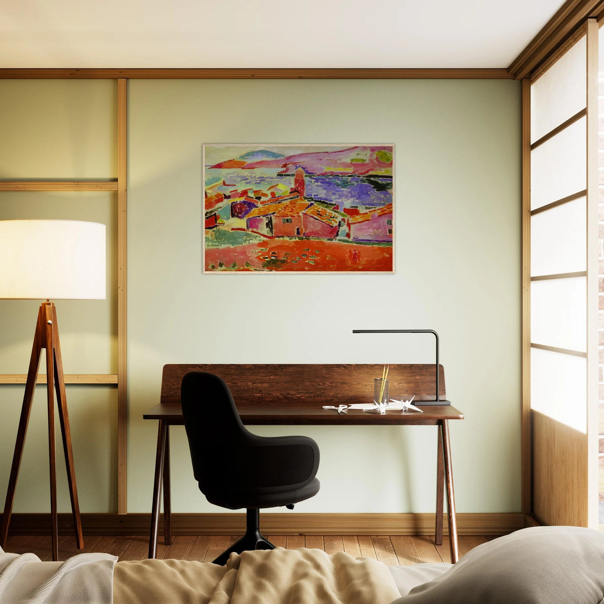 VIEW OF COLLIOURE 1 Framed Poster | Henri Matisse Framed Prints Wall Art | Henri Matisse Print