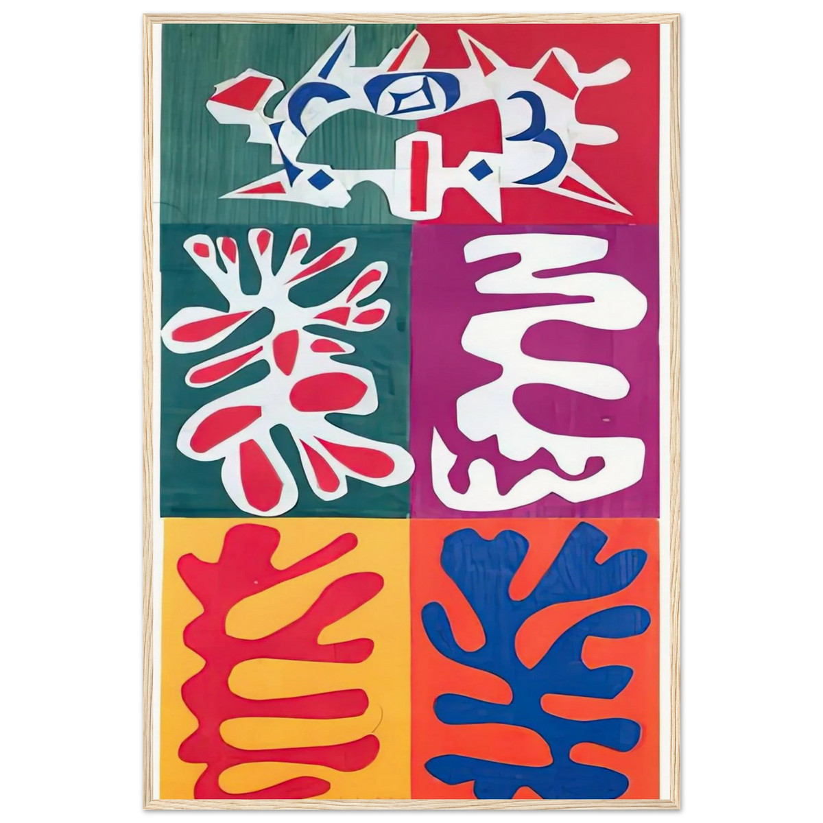 PANEL WITH MASK 1947 Framed Poster | Henri Matisse Framed Prints Wall Art | Henri Matisse Print