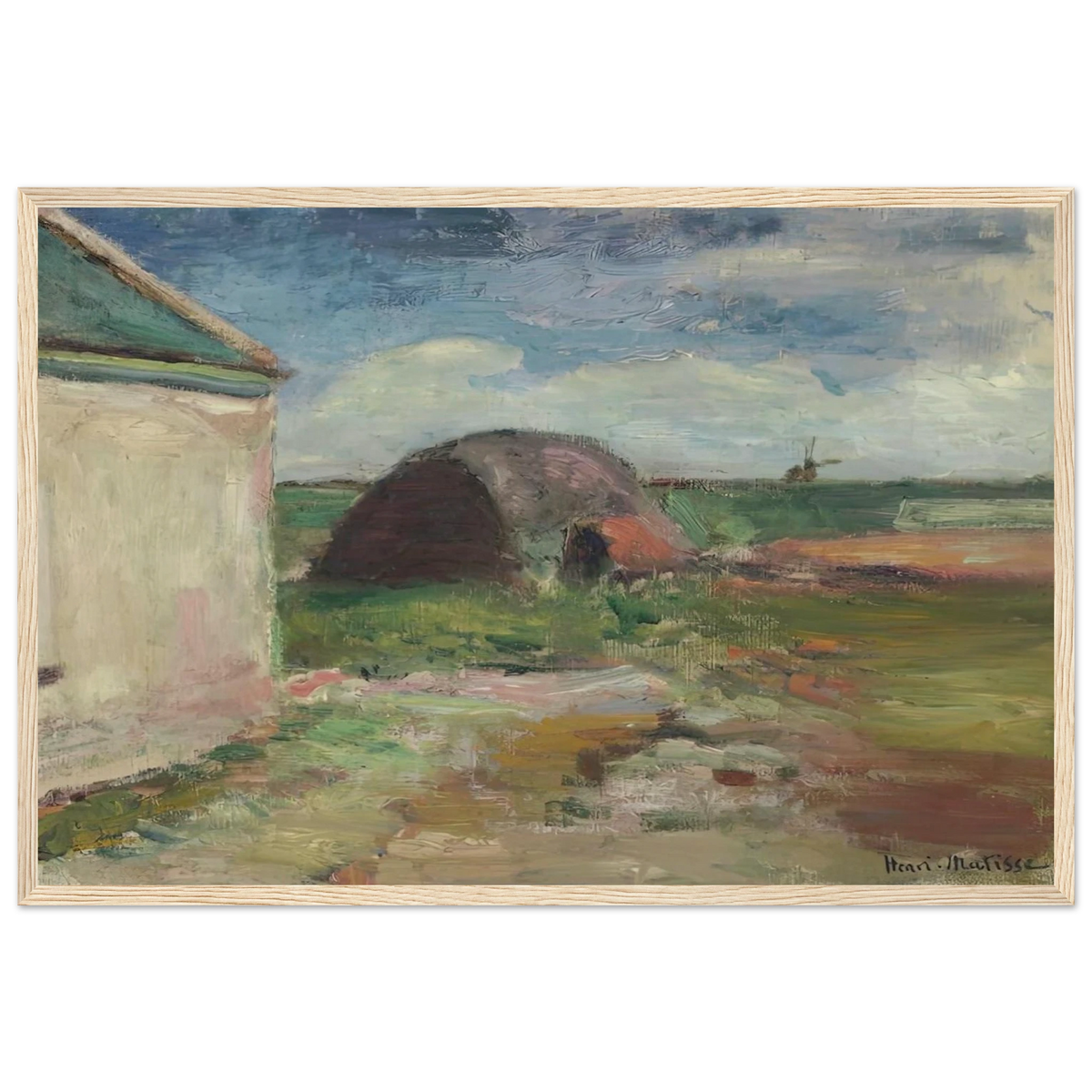 PAYSAGE DE BRETAGNE 1896 Framed Poster | Henri Matisse Framed Prints Wall Art | Henri Matisse Print