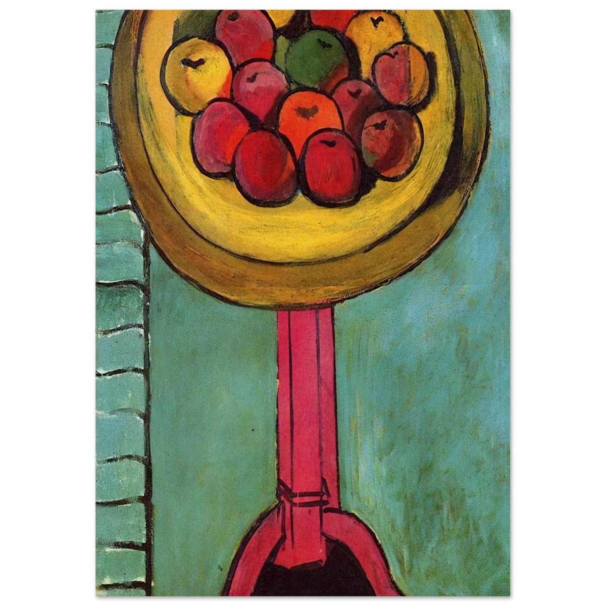 APPLES ON A TABLE GREEN BACKGROUND 1916 Poster | Henri Matisse Poster | Henri Matisse Print