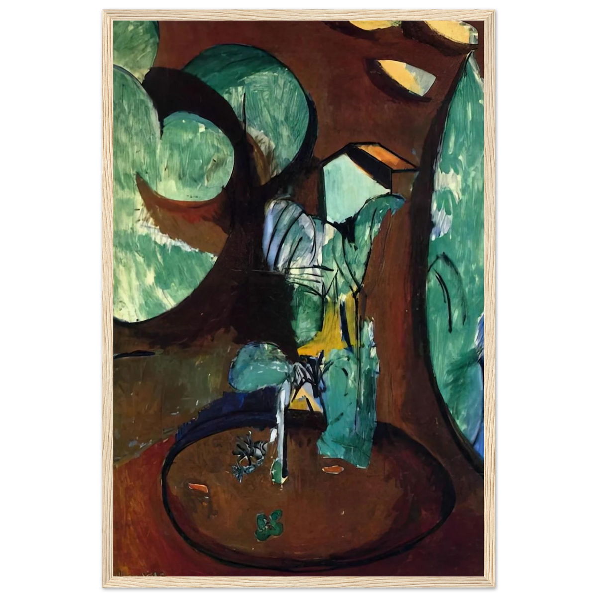 GARDEN AT ISSY Framed Poster | Henri Matisse Framed Prints Wall Art | Henri Matisse Print