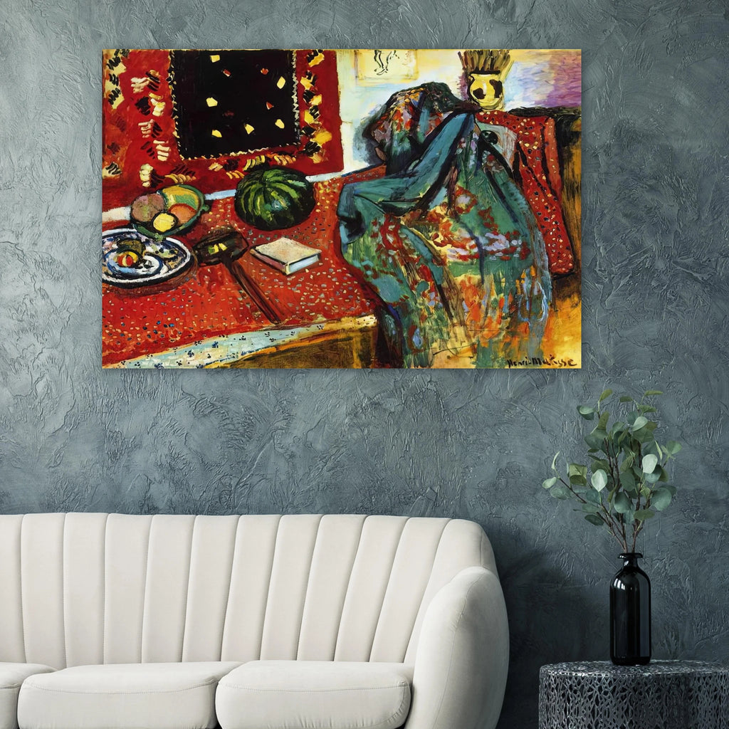 STILL LIFE WITH A RED RUG 1906 Poster | Henri Matisse Poster | Henri Matisse Print