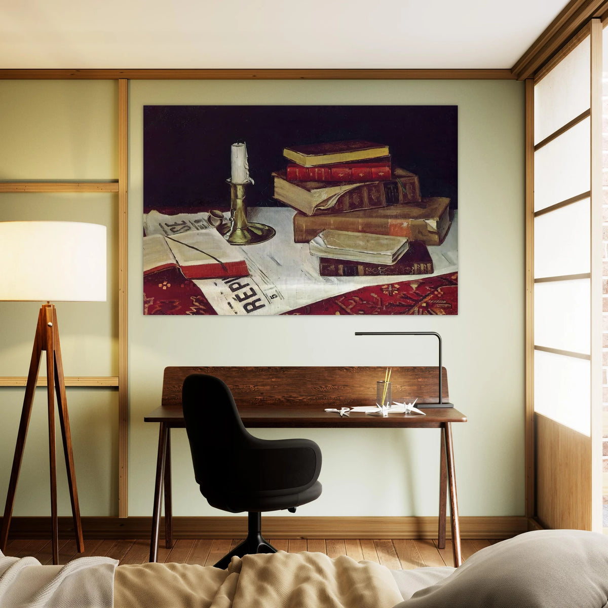 STILL LIFE WITH BOOKS AND CANDLE 1890 Poster | Henri Matisse Poster | Henri Matisse Print