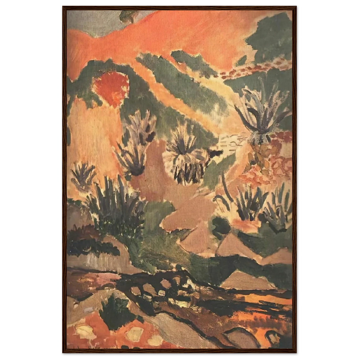 LANDSCAPE WITH BROOK BROOK WITH ALOES 1907 Framed Poster | Henri Matisse Framed Prints Wall Art | Henri Matisse Print
