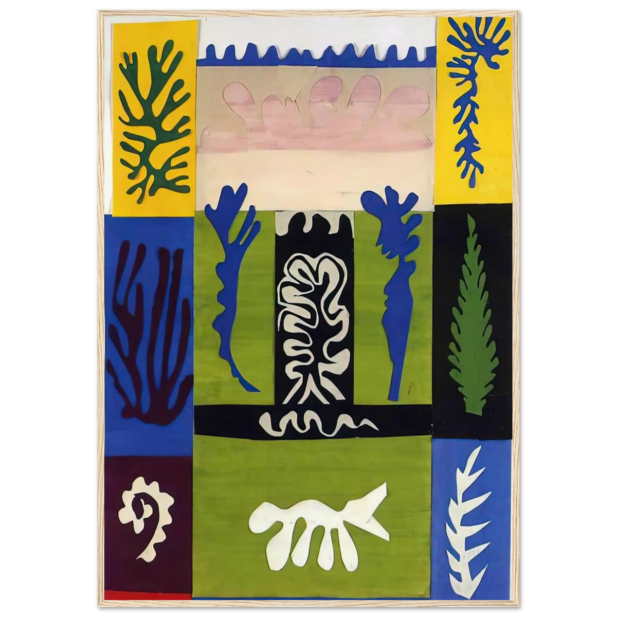 CUT OUTS 5 Framed Poster | Henri Matisse Framed Prints Wall Art | Henri Matisse Print