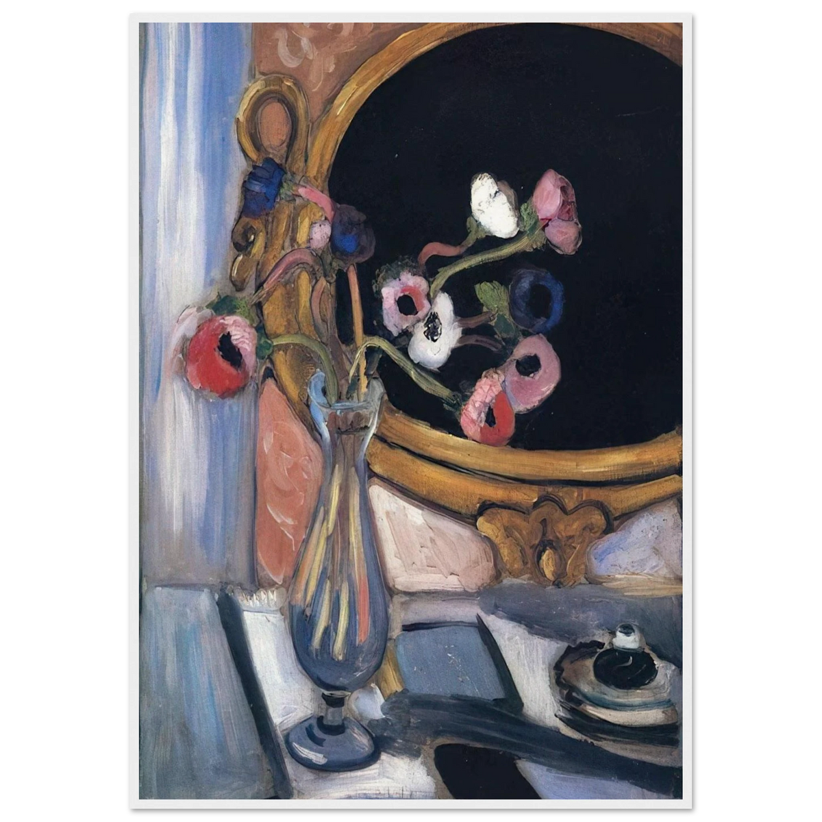 ANEMONE AND MIRROR 1920 Framed Poster | Henri Matisse Framed Prints Wall Art | Henri Matisse Print
