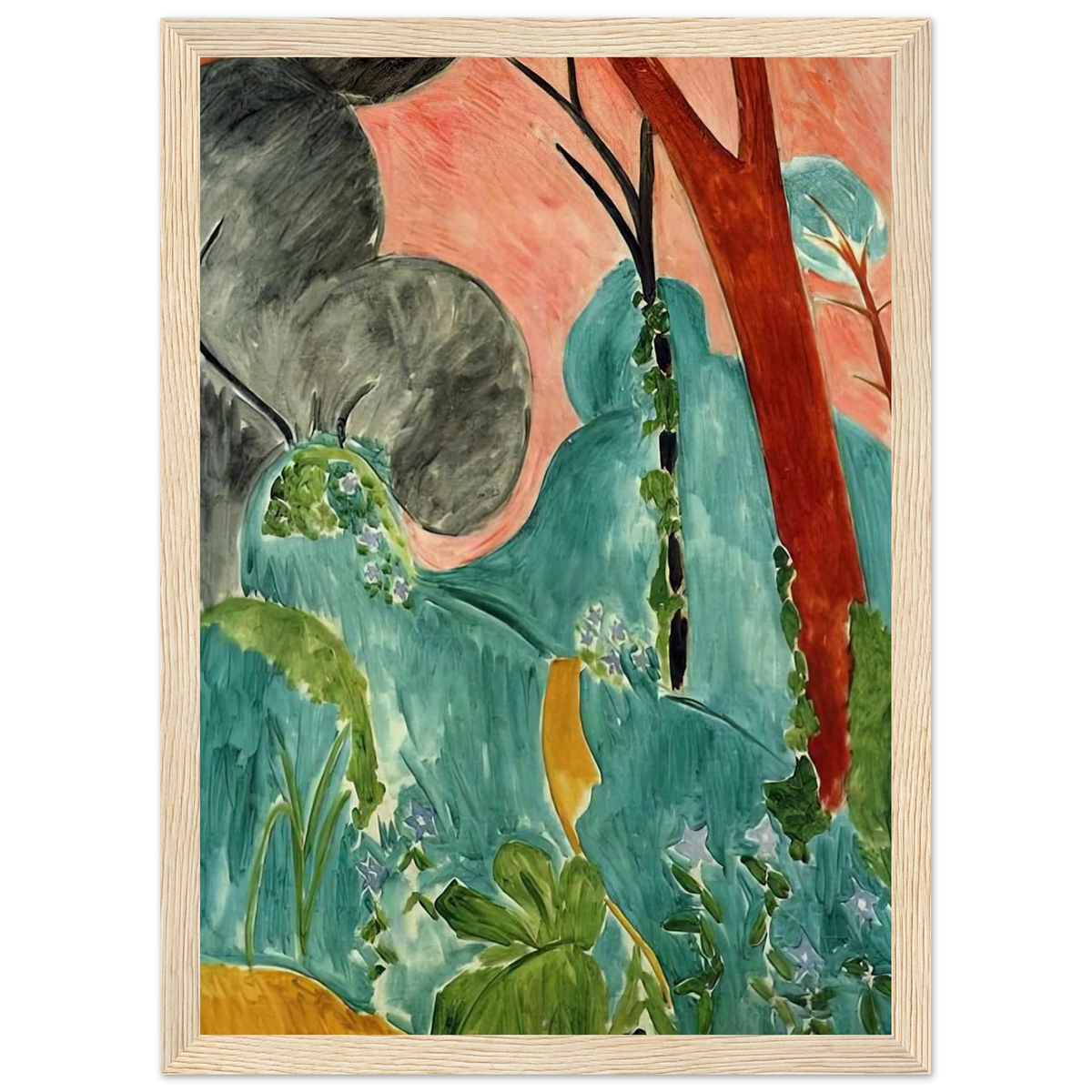MORACCAN GARDEN 1912 Framed Poster | Henri Matisse Framed Prints Wall Art | Henri Matisse Print