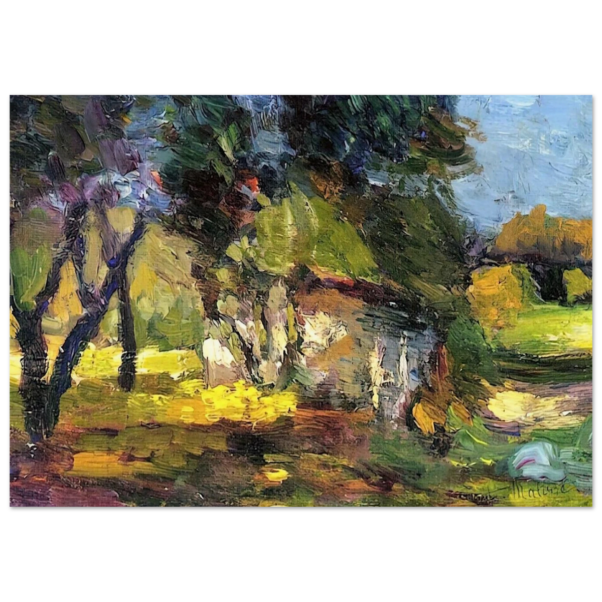 LANDSCAPE CORSICA 1898 Poster | Henri Matisse Poster | Henri Matisse Print