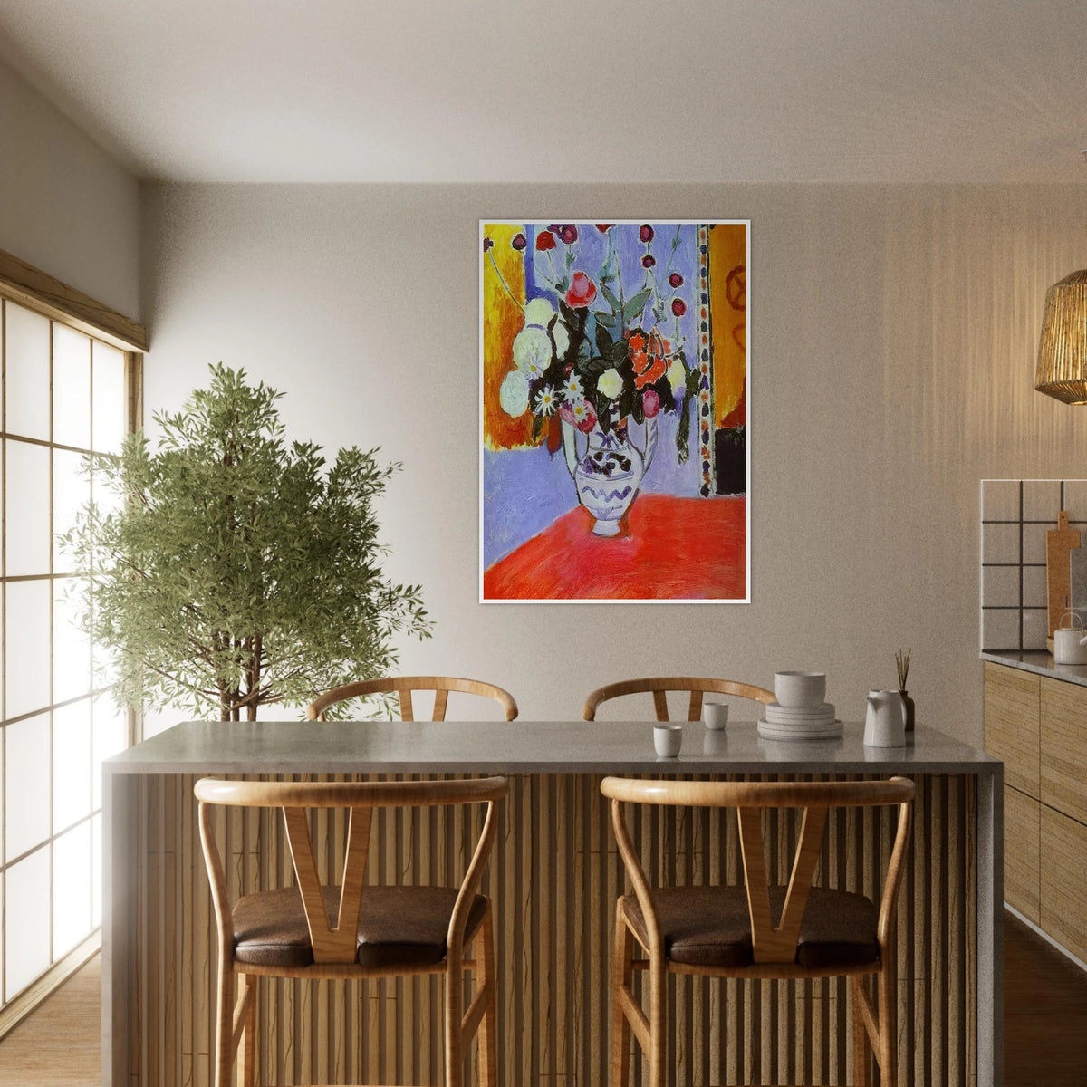 A BUNCH OF FLOWERS 1907 Framed Poster | Henri Matisse Framed Prints Wall Art | Henri Matisse Print