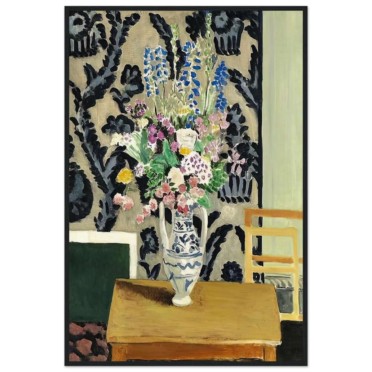 BOUQUET DE FLEURS POUR LE QUATORZE JUILLET 1919 Framed Poster | Henri Matisse Framed Prints Wall Art | Henri Matisse Print