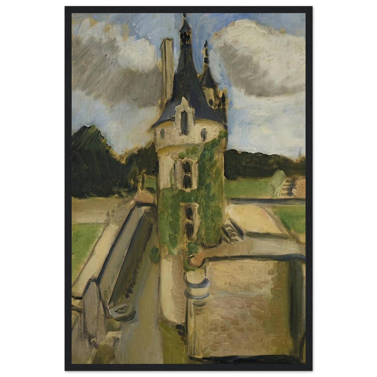 LLA TOUR DE CHENONCEAUX 1917 Framed Poster | Henri Matisse Framed Prints Wall Art | Henri Matisse Print