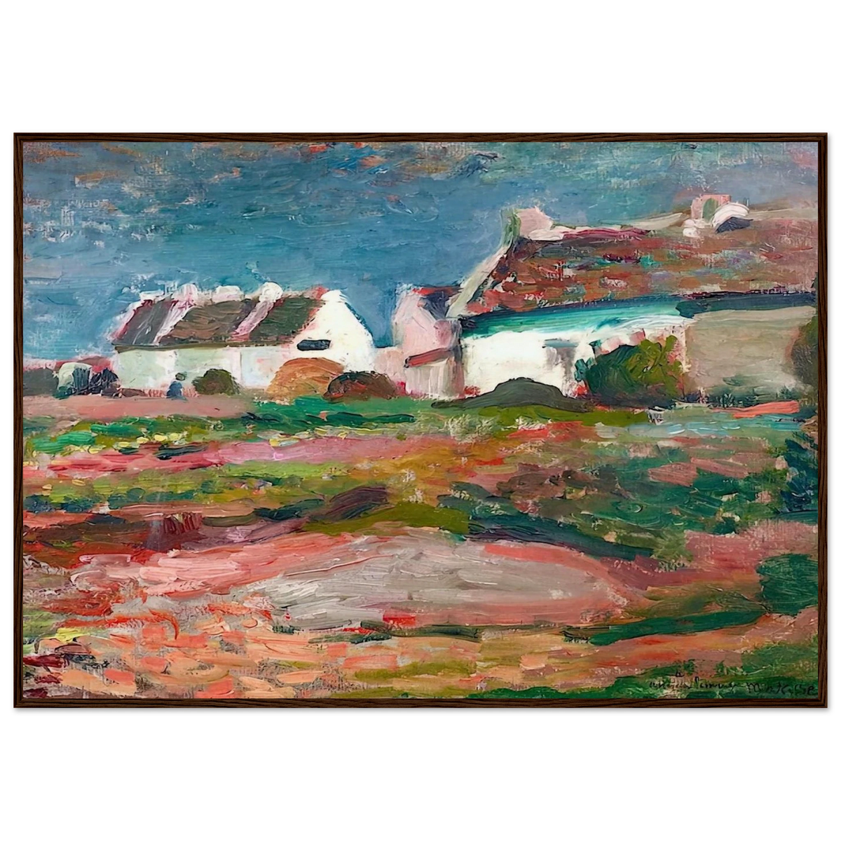 MAISONS A KERVILAHOUEN BELLE ILE 1896 Framed Poster | Henri Matisse Framed Prints Wall Art | Henri Matisse Print