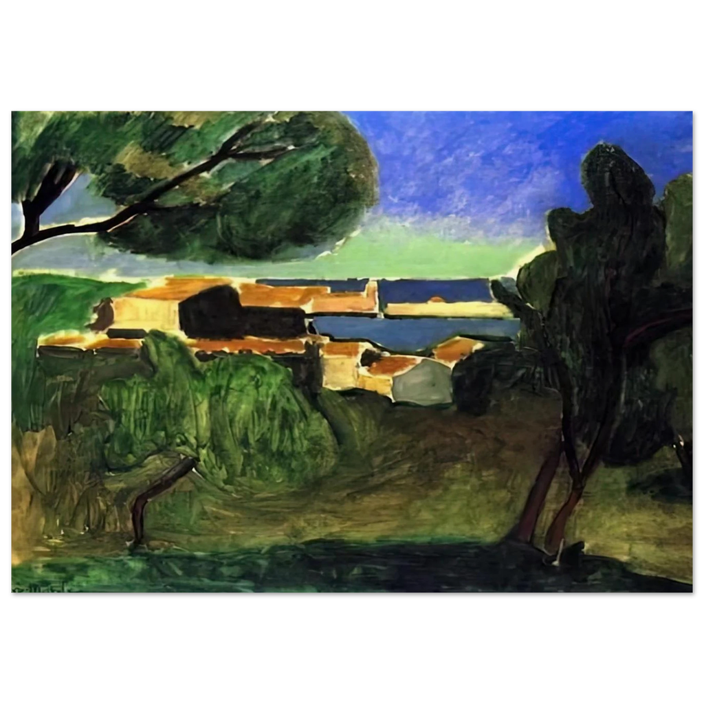 LANDSCAPE AT COLLIOURE III 1907 Poster | Henri Matisse Poster | Henri Matisse Print