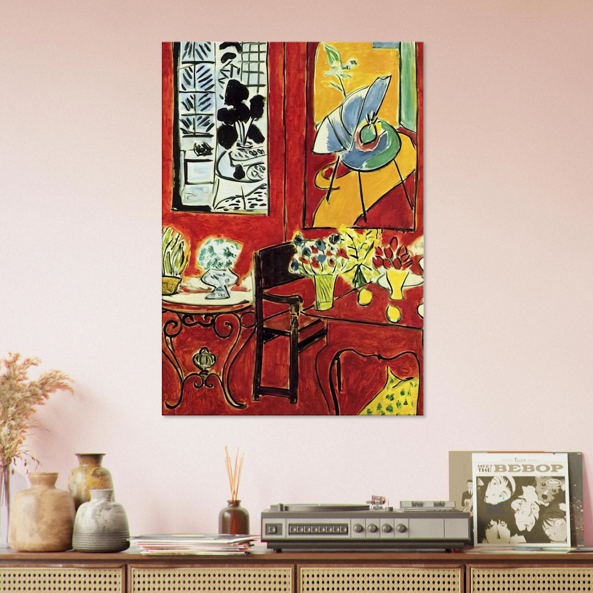 LARGE RED INTERIOR 1948 Canvas | Henri Matisse Canvas | Henri Matisse Print