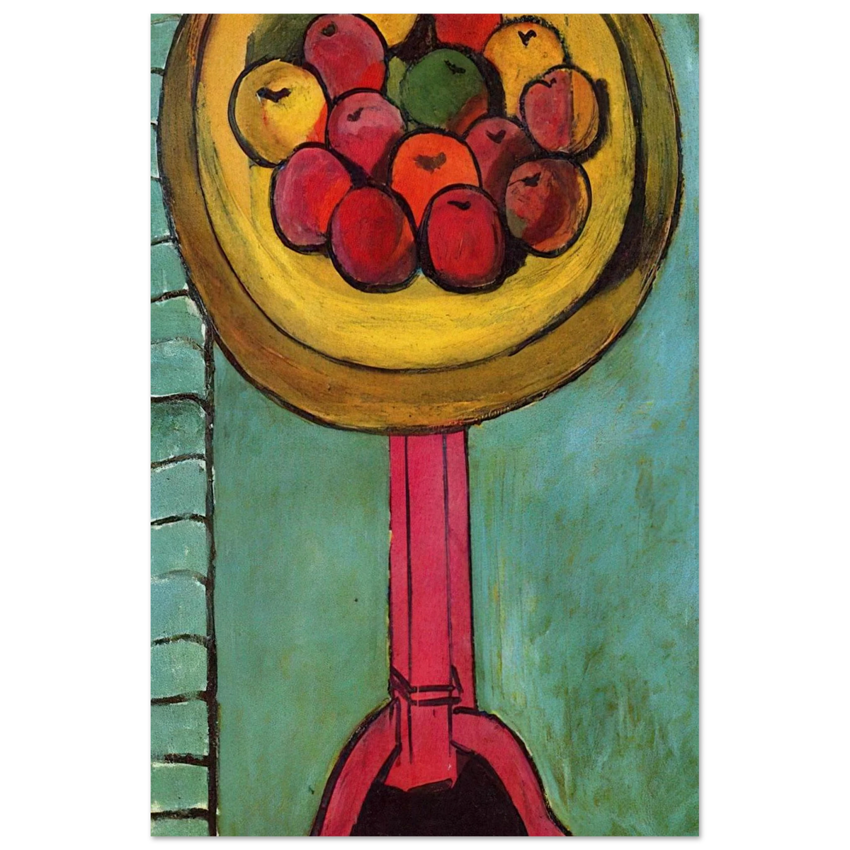 APPLES ON A TABLE GREEN BACKGROUND 1916 Poster | Henri Matisse Poster | Henri Matisse Print