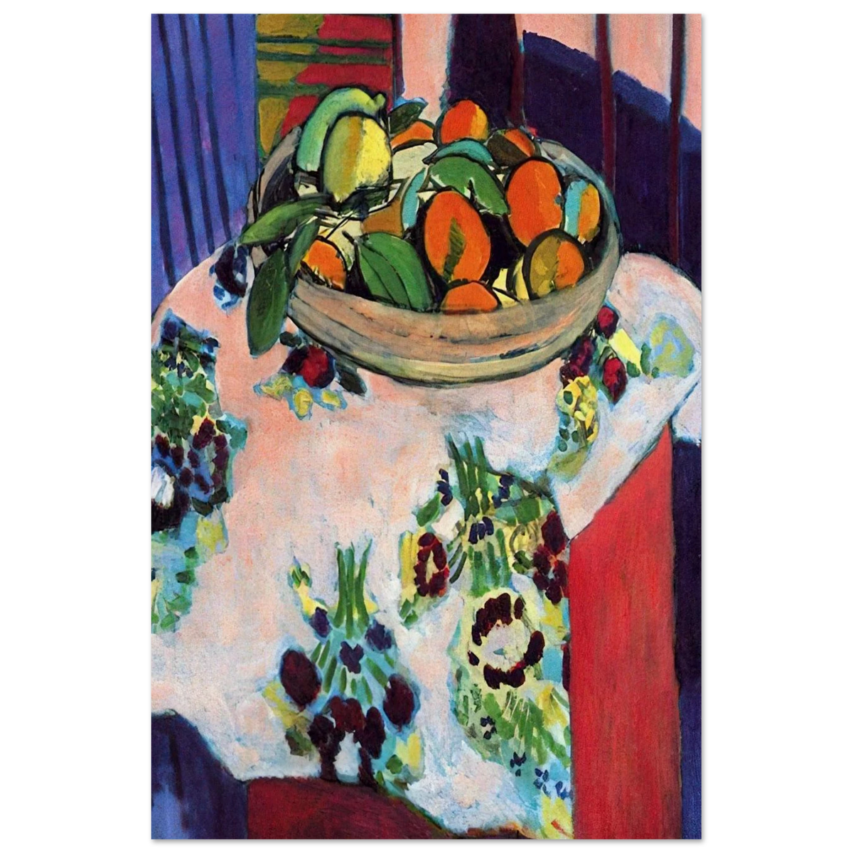 BASKET WITH ORANGES 1913 Poster | Henri Matisse Poster | Henri Matisse Print