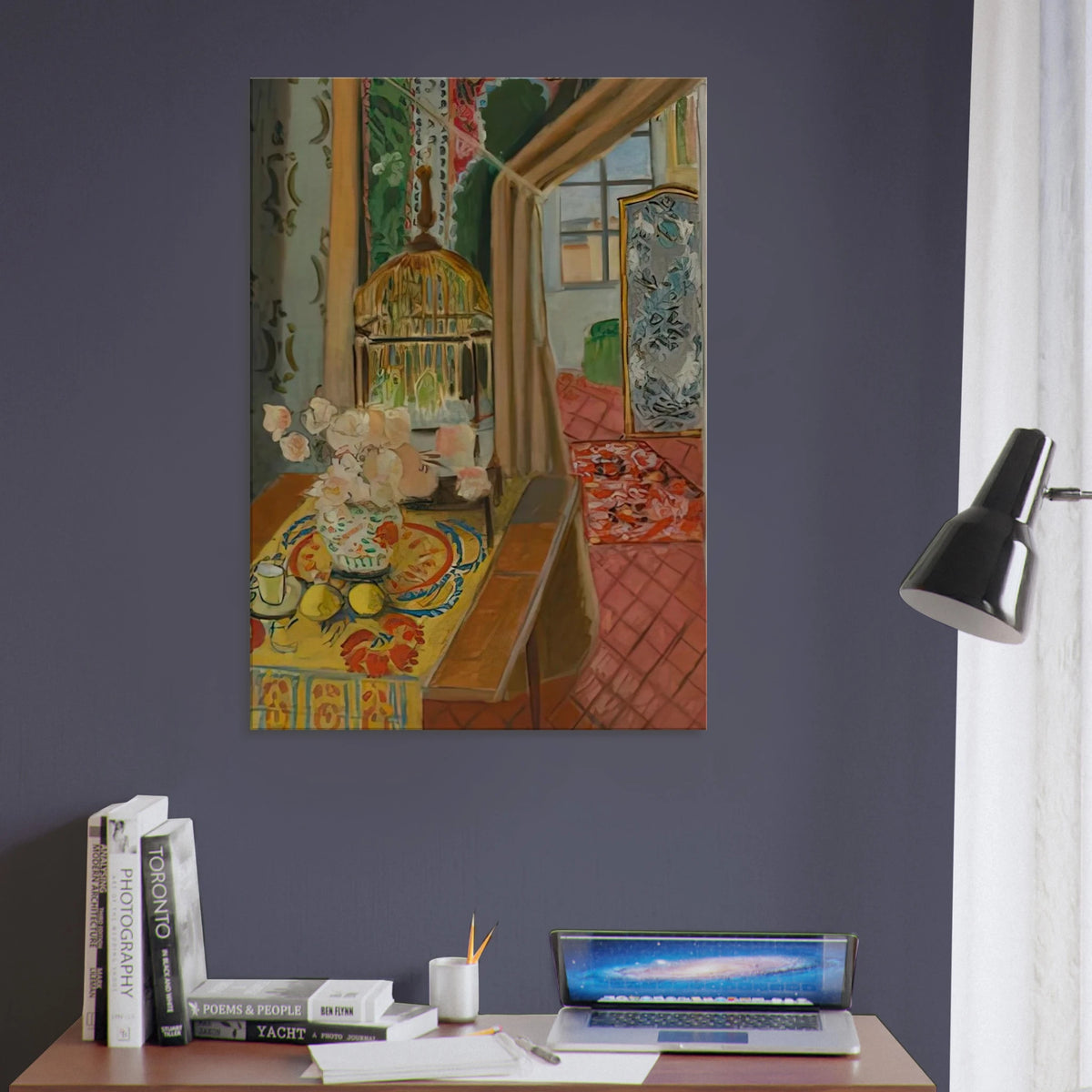 INTERIOR FLOWERS AND PARAKEETS 1924 Canvas | Henri Matisse Canvas | Henri Matisse Print