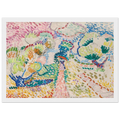 MADAME MATISSE IN THE OLIVE GROVE 1905 Framed Poster | Henri Matisse Framed Prints Wall Art | Henri Matisse Print