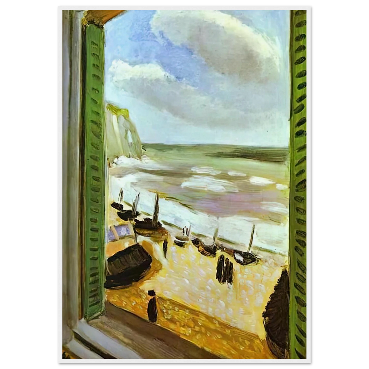 OPEN WINDOW AT COLLIOURE 1905 Framed Poster | Henri Matisse Framed Prints Wall Art | Henri Matisse Print