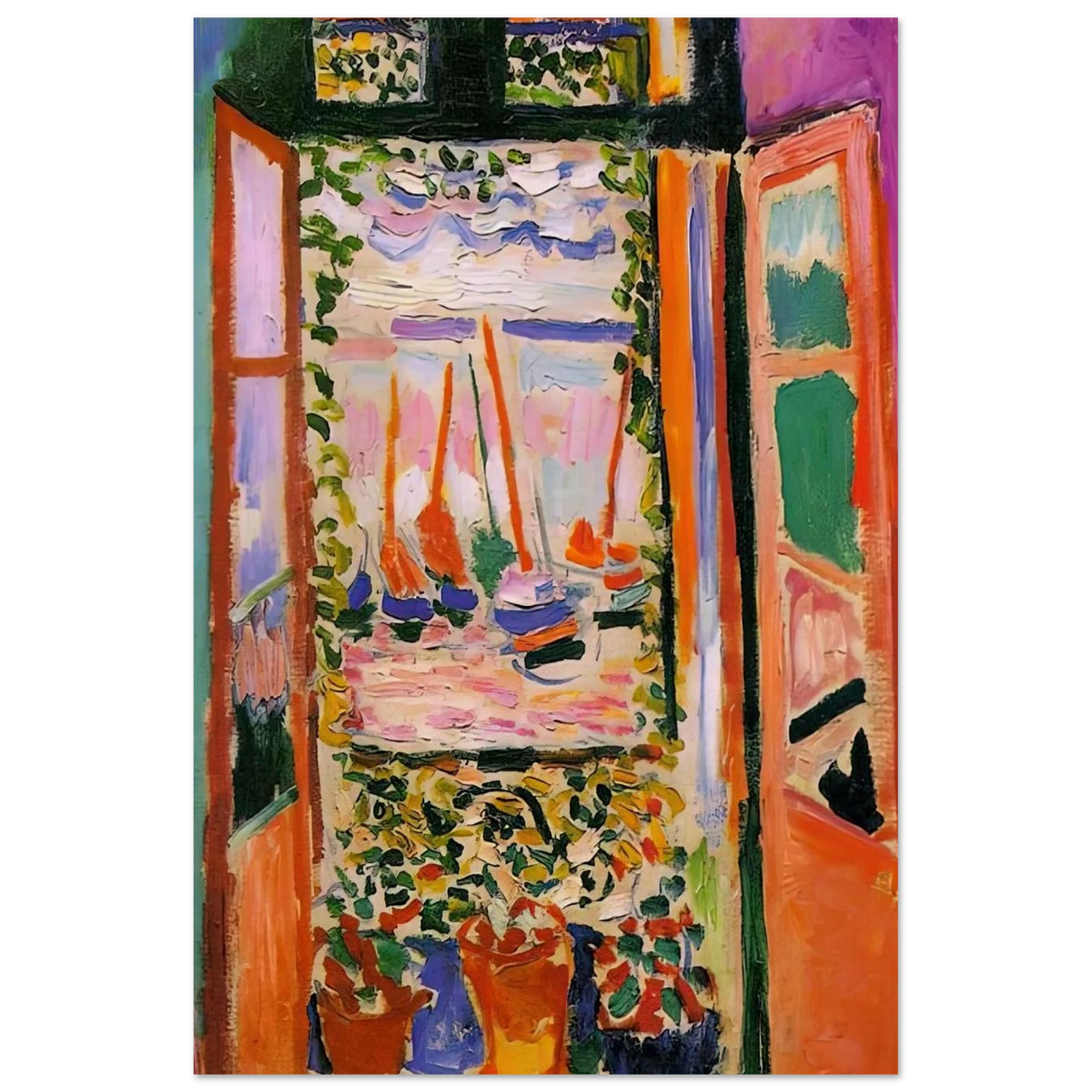 OPEN WINDOW COLLIOURE 1905 Poster | Henri Matisse Poster | Henri Matisse Print