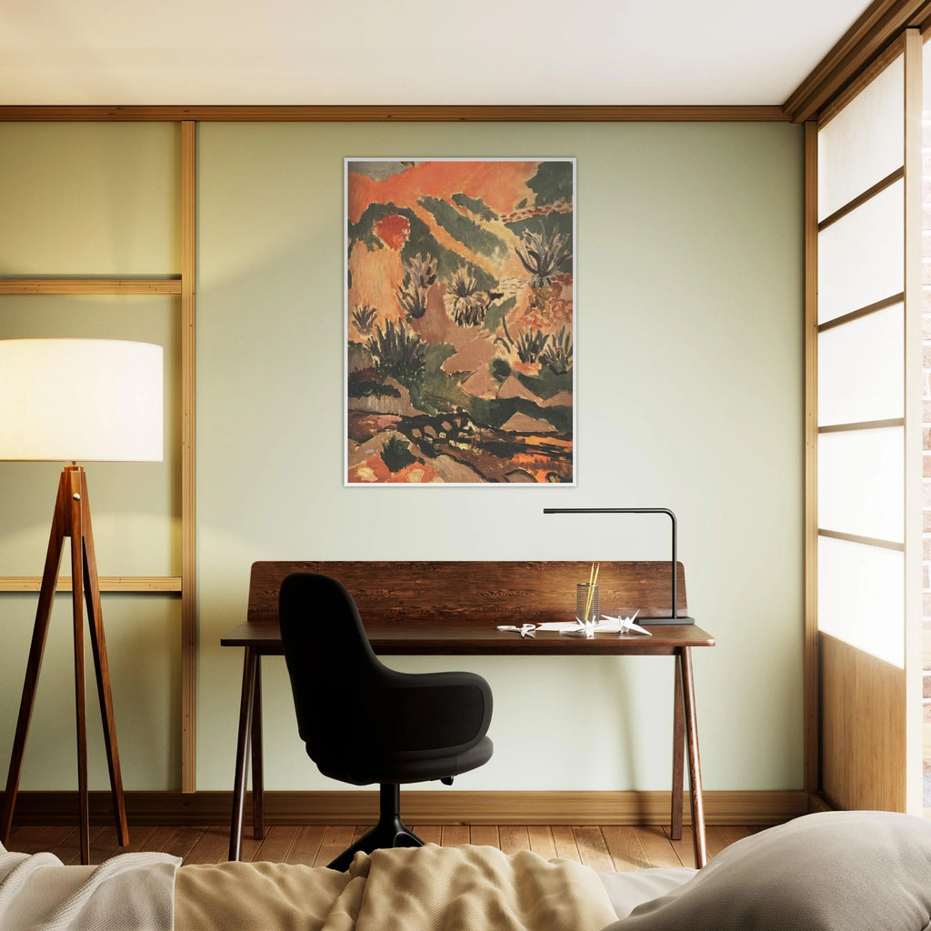 LANDSCAPE WITH BROOK BROOK WITH ALOES 1907 Framed Poster | Henri Matisse Framed Prints Wall Art | Henri Matisse Print